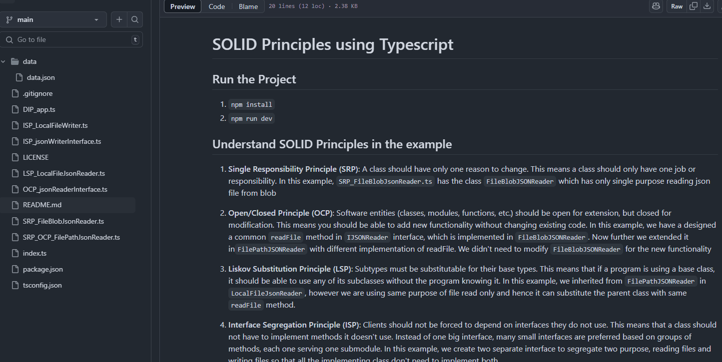 Understanding SOLID in TypeScript